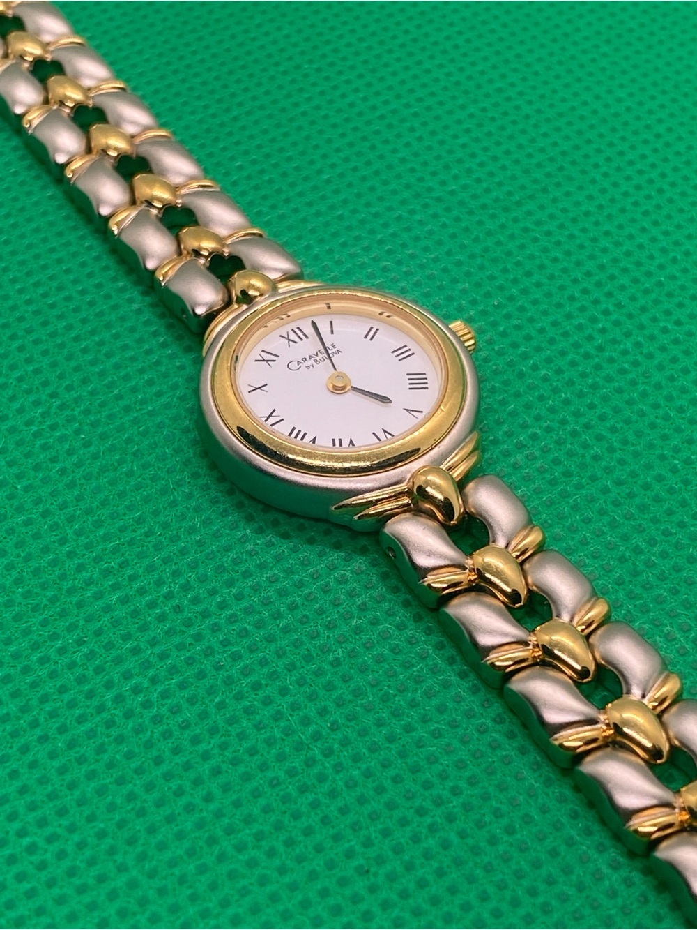 Caravelle by Bulova Two-Tone Gold & Silver ladies Quartz Watch